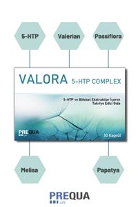 PREQUALIFE Valora 5-htp Complex 30 Kapsül - 5-htp, Kediotu, Passiflora, Melisa, Papatya, Magnezyum