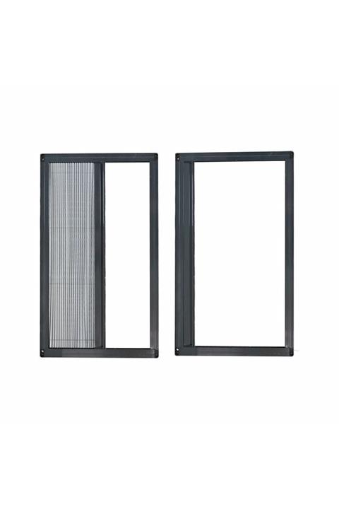 SARPAŞ Pileli Plise Akordiyon Sineklik 100-120x00-160 Cm Antrasit