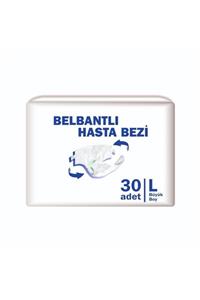 ekobez Bel Bantlı Hasta Bezi Polietilen Yüzey 30'lu Paket Large