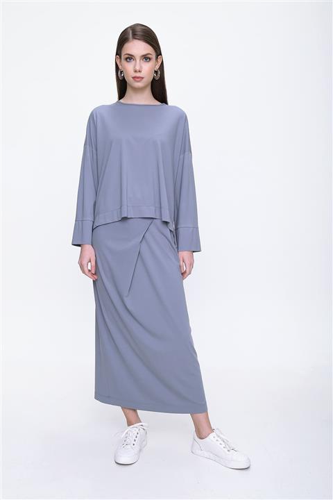 Aker Kadın Gri Bluz Z21800703