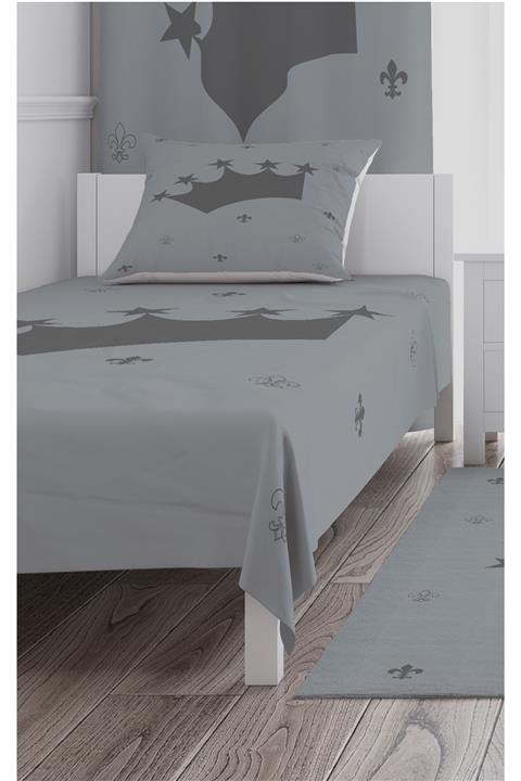 CİCİ TASARIM ÜRÜNLERİ Yatak Örtüsü Kral Taç Ve Etnik Desen+ Yastık Kılıfı Hediye