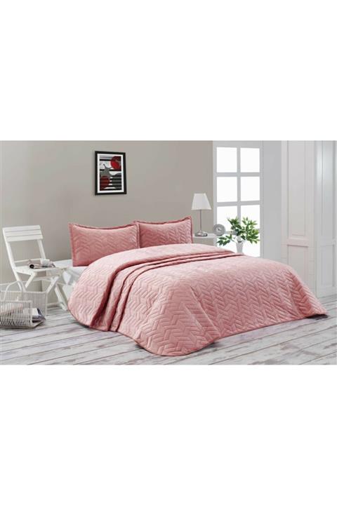 Dinarsu Ruby Tek Kişilik Yatak Örtüsü - Erguvan