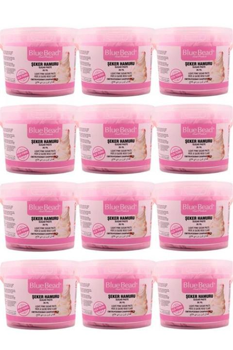 Blue Bead Açık Pembe Şeker Hamuru 12 Adet 1 kg