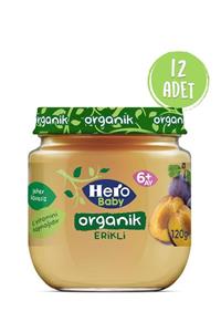 Hero Baby Organik Erik Püreli Kavanoz Mama 120 Gr 12 Adet