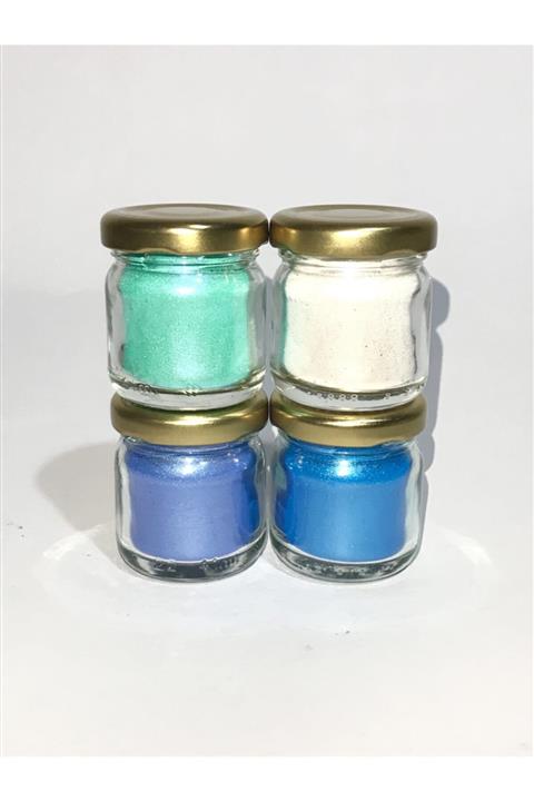 MG CHEM 80 gr 4’lü Mavi Metalik Toz Epoksi Pigment Seti