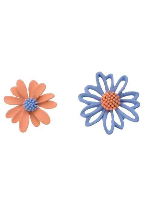 Pelin Aksesuar Pembe Mavi Papatya Küpe