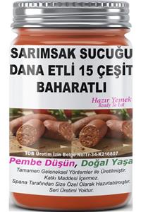 SPANA Sarımsak Sucuğu Dana Etli 15 Çeşit Baharatlı Ev Yapımı Katkısız 1kg