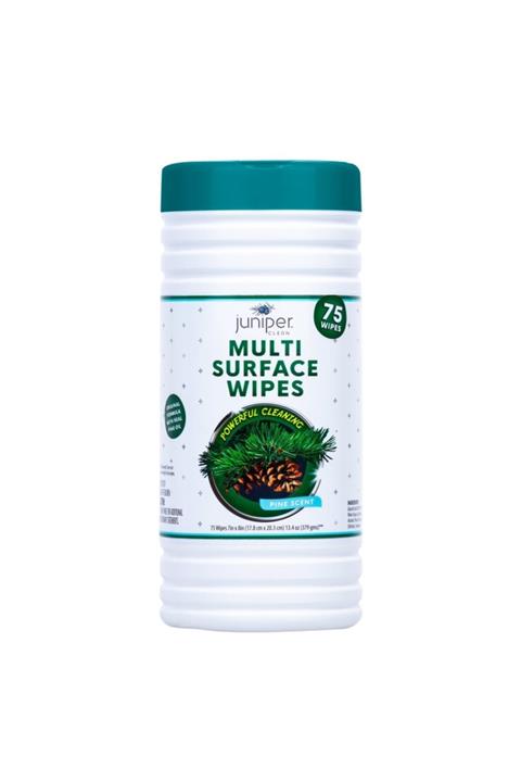 Juniper Clean Çam Yağı Özlü Yüzey Temizleme Islak Mendili 75'li
