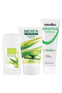 Huncalife Bıoten Aloe Vera Jel 150 ml + Naturilies Aloe Vera Özlü Diş Macunu 100 ml + Deodorant Stick 50 ml