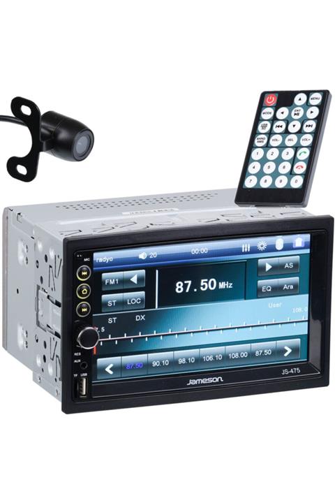 Jameson 4x45w Rms Usb Sd Bluetooh Girişli Double Teyp Geri Görüş Kamerası Hediye Js-475