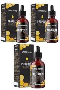 Shiffa Home Sıvı Propolis Ekstresi Damlalıklı Cam Şişe 50 ml 3 Adet Sepetse