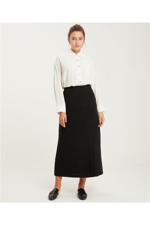 Aker Kadın Ekru Gömlek Yaka Bluz V23080119