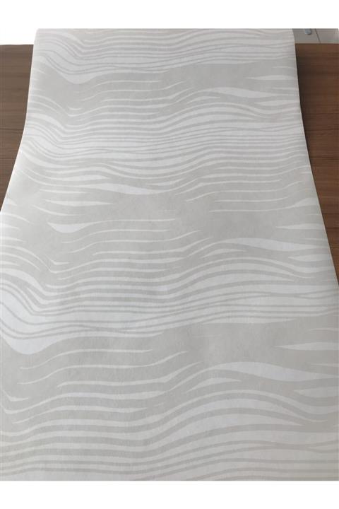 BAŞYAPI DİZAYN Beyaz Desenli Ithal Duvar Kağıdı 5182 (5m²)