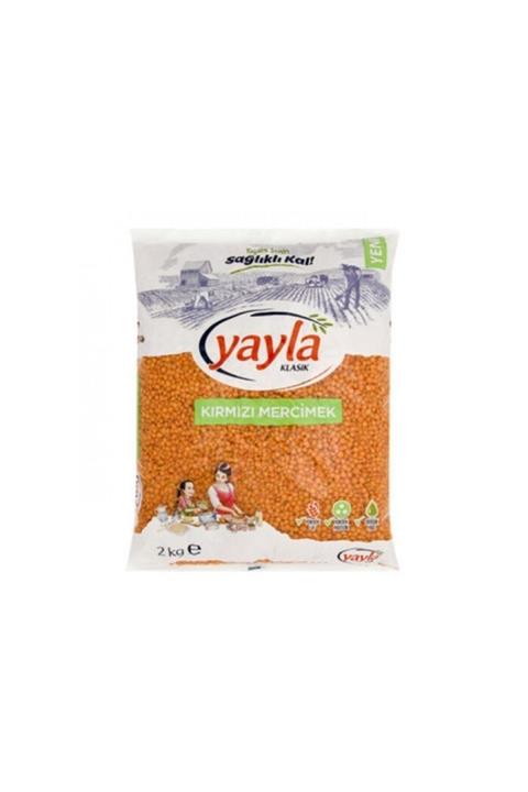 Yayla Kırmızı Mercimek Yerli 2 kg