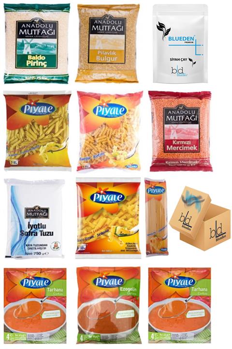 Ramazan Paketi Ramazan Kumanya Yardım Erzak Kolisi 12 Parça 5 Nolu Paket - Blueden