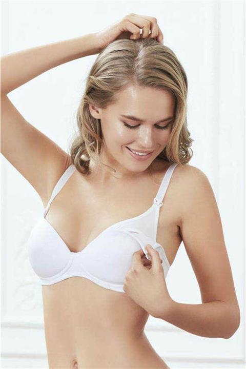 Anıl Kadın Beyaz Yumuşak Kaplı Emzirme Sütyeni 3632