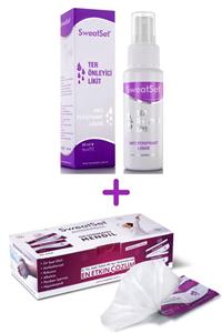 SWEAT SET Sweatset Ter Önleyici Likit 60ml + Sweatset Ter Önleyici Mendil 50 Adet Tek Kullanımlık