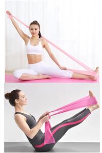 İndirimKap Pilates Bandı Egzersiz Direnç Lastiği Yoga Bandı