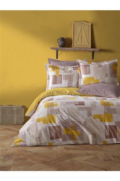 Soley Lena Sarı Ranforce Çift Kişilik Dört Mevsim Set