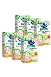 Hero Baby Hero Organik Sütlü Buğday Yulaf Elmalı 200 Gr - 6'lı Set