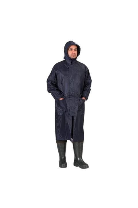 SAVAGE Unisex Lacivert İmperteks Pardesü Yağmurluk 11011