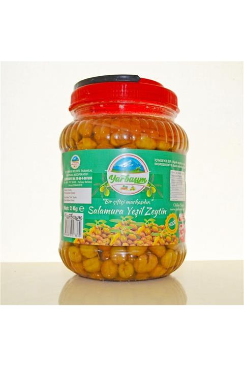 YARBAŞIM Salamura Yeşil Zeytin 2 kg
