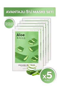 Missha Hassasiyet Karşıtı Nemlendirici 5’li Aloe Vera Yaprak Maske Seti