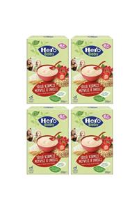 Hero Baby Sütlü Kırmızı Meyveli 8 Tahıllı Kaşık Maması 6+ Ay 200 Gr X 4 Adet