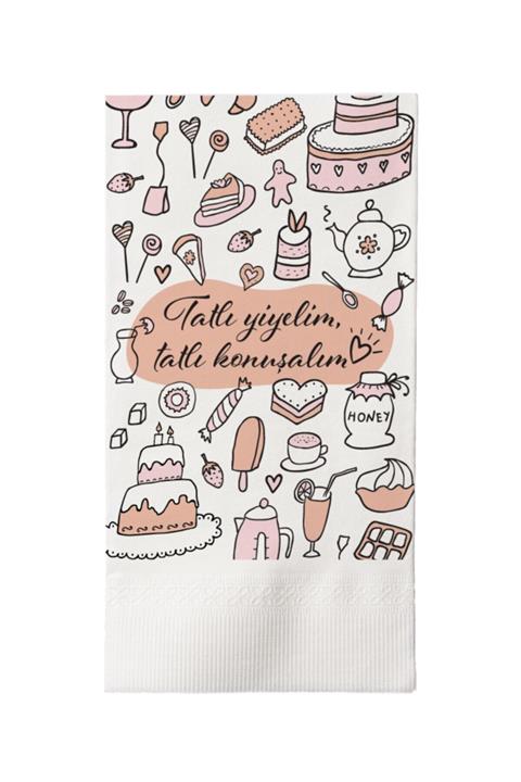 Melinda Store Baskılı Konuşan Dekor Peçete (tatlı)