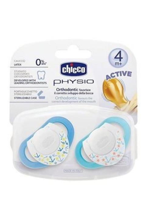 Chicco Unisex Bebek Beyaz Kauçuk Emzik 4 Ay