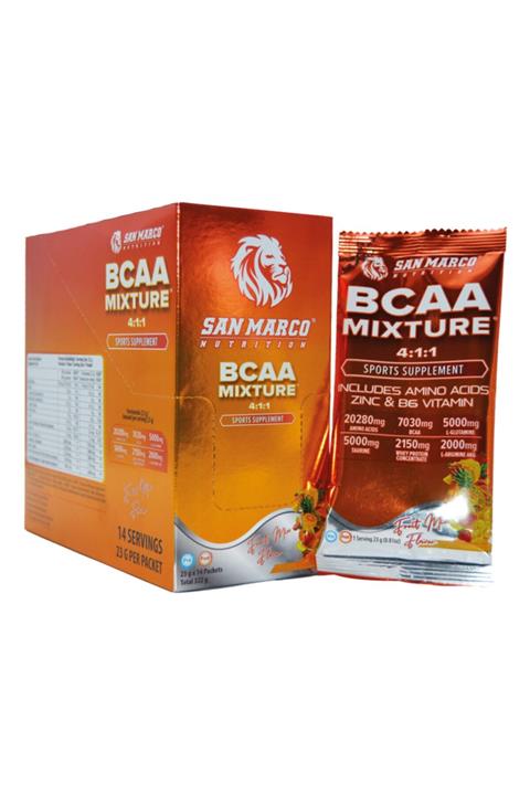 SANMARCO NUTRITION Bcaa Mixture Karışık Meyve Aromalı 23 gr X 14 Adet Saşe