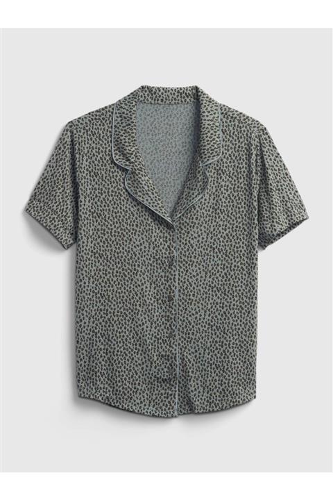 GAP Kadın Yeşil Moda Pijama Üstü