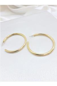 TÜKKAN ACCESSORİES Gold Kaplama 55 Mm Halka Küpe