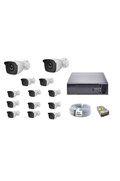 ESM TEKNOLOJİ Full Hd 13'lü Full Set Güvenlik Kamera Sistemi