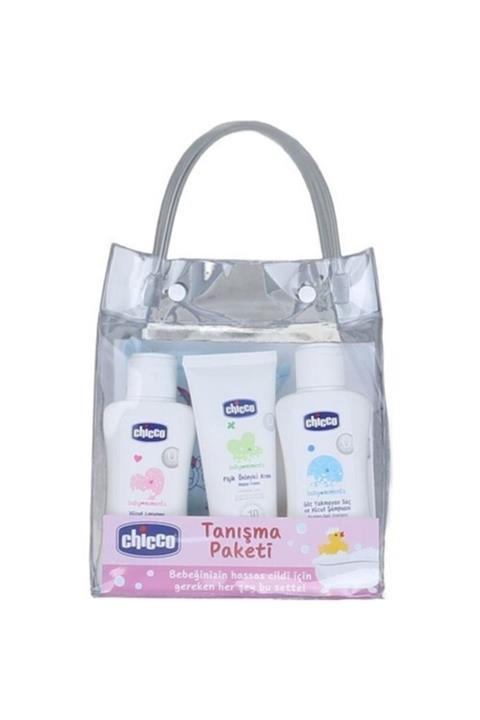 Chicco 5 Parça Tanışma Seti Şeffaf Çantalı Pembe