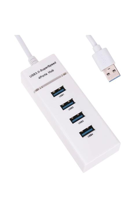 Mbois Çok Amaçlı 4 Port Girişli Güçlü Usb 3.0 Port Çoklayıcı Çoğaltıcı Adaptör Switch Splitter Hub