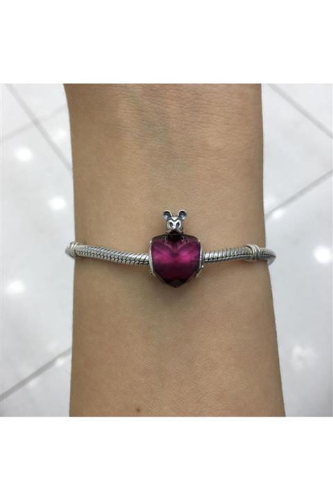 My Story Disney Mickey Mouse ve Kalp Gümüş Charm