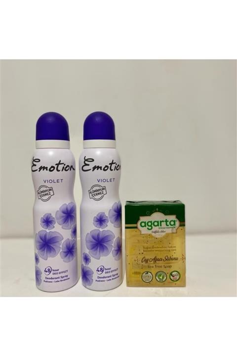 Emotion Violet 2 Deodorant Alana Agarta Çay Ağacı Sabunu