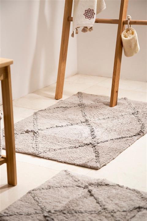 İrya Nadia Banyo Paspası 2'li Gri 60x90 40x60