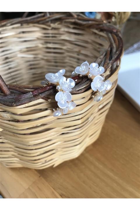 Armilla Accessory Sedefli Çiçek Bahçesi Küpe