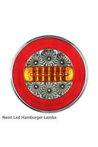 ÇERAY Neon Led Yuvarlak Hamburger Lamba 12v