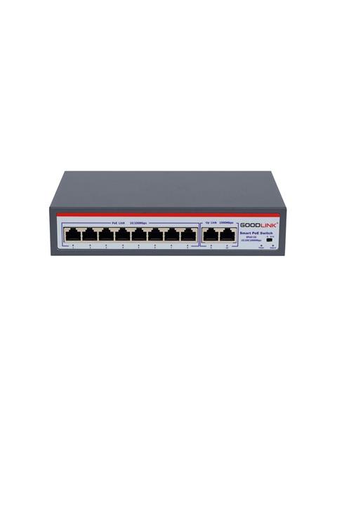 GOODLINK 8 Port Poe Switch + 2 Port Uplink Gigabit