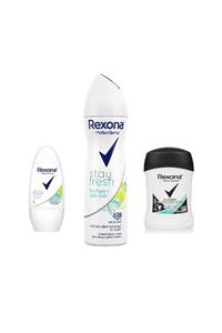 Rexona Stay Fresh Kadın Deodorant Rool-on Stick 3'lü Set