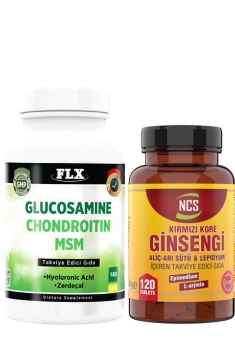 FLX Ginseng 120 Tablet Glucosamine Chondroitin Msm 180 Tablet