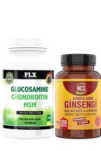 FLX Ginseng 120 Tablet Glucosamine Chondroitin Msm 180 Tablet