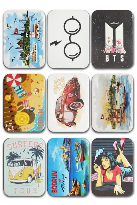 Mia Pera Karışık Magnet Seti 9'lu 4,5 x 6,5 cm