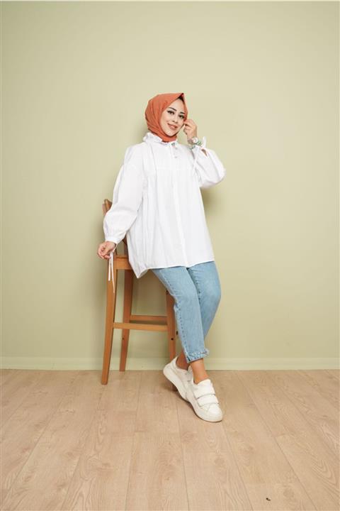 KAMİL KESKİN Kol Bağcıklı Gömlek