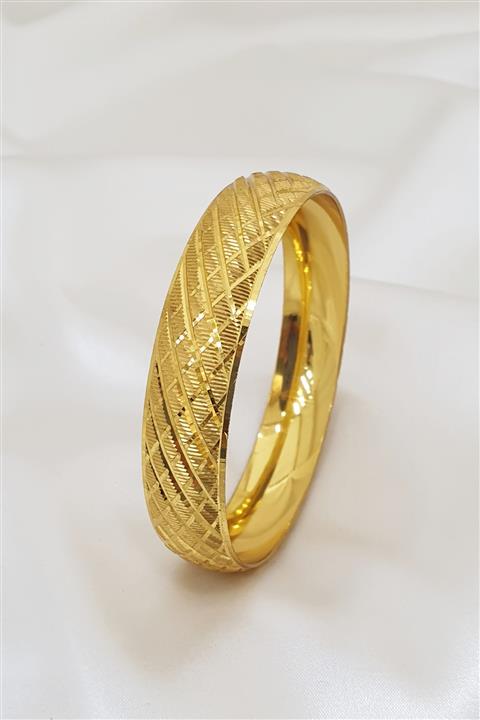Bijoux Gold 22 Ayar Altın Kaplama 15 mm Baklava Model Bilezik