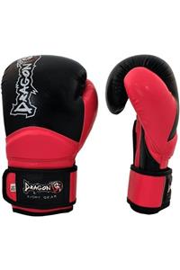 Dragon Carbon Muay Thai Boks Ve Kick-boks Eldiveni Pembe-siyah