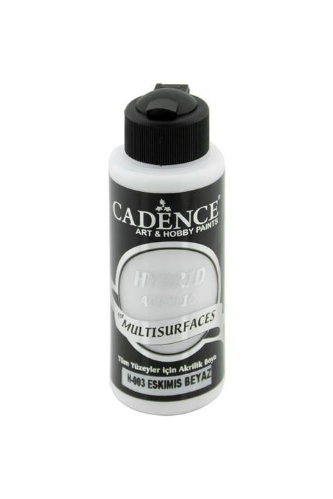 Cadence Eskimiş Beyaz Hybrid Multisurface Akrilik Boya 120 ml. H-003